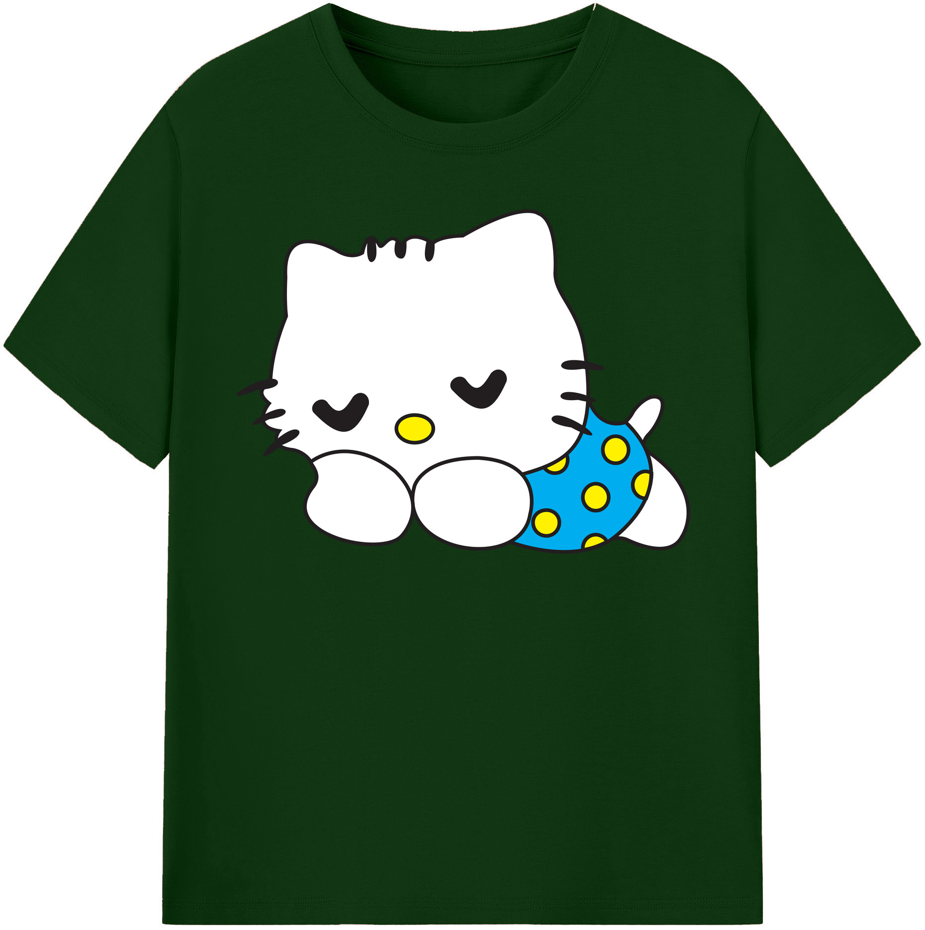 （画像用） Hello Kitty ハローキティ 綿100％半袖Tシャツ（フロントプリント）